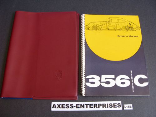 65 - 1965 porsche 356 c 356c owners manual drivers book +user guide + pouch l155