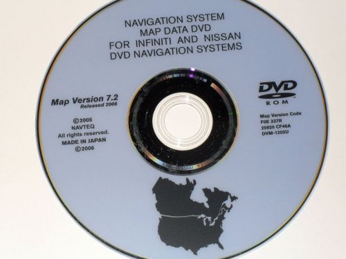 Nissan infiniti navigation disc cd dvd 7.2 nav disk map gps infinity navagation