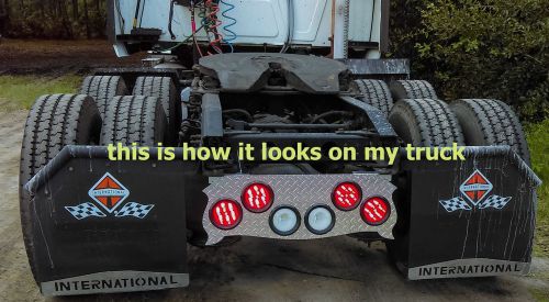 Rear tail light panel  big rig semi truck with led lights  {{{ships free}}}