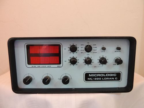 Micrologic model ml-220  loran c receiver with instructions manual ~ no cords