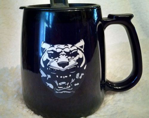 Jaguar insulated double wall black travel coffee mug