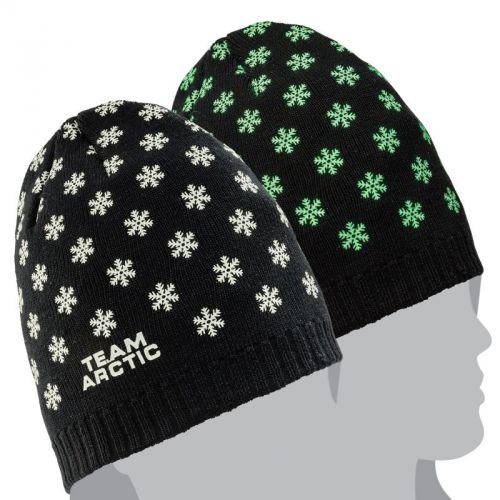 Arctic cat youth glow in the dark snowflakes acrylic beanie - black - 5273-089