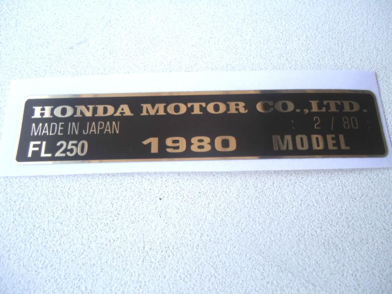 Honda odyssey fl250 fl 250 atv 1980 frame vinyl decal sticker