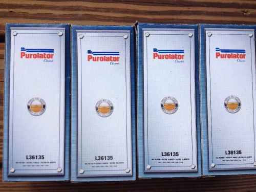 Lot of 4 engine oil filters purolator classic l36135