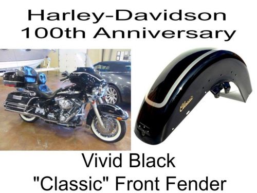 2003 harley davidson 100th anniversary electra glide classic black front fender