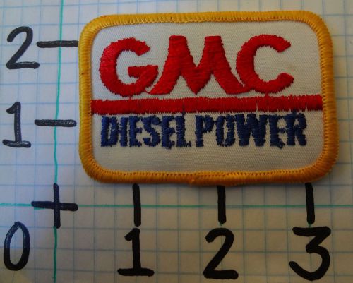 Vintage nos gmc car patch from the 70&#039;s 004 diesel power red