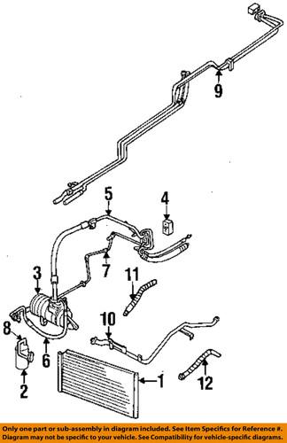 Mopar oem 4677492ag a/c condenser, compressor & lines-discharge hose