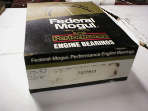 Federal mogul ford 351w windsor performance bearings mains .010 7077m