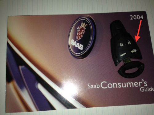 Saab 9-3 2004 car key