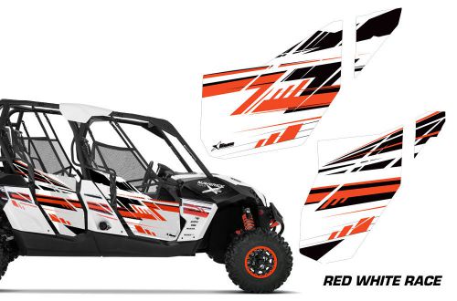 Amr racing graphic wrap kit canam maverick 4 door utv doors decal parts rw race