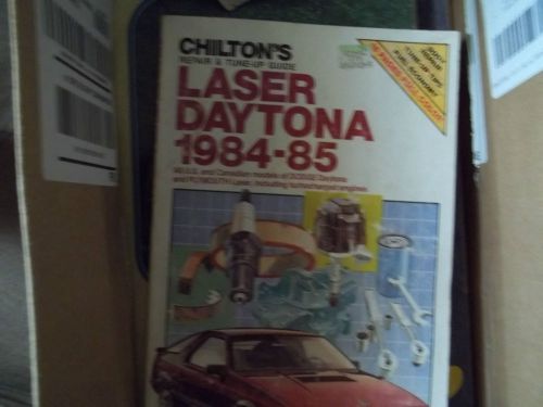 New chiltons service manual for 1984-85 laser daytona dodge