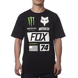 Fox racing monster union mens short sleeve t-shirt black