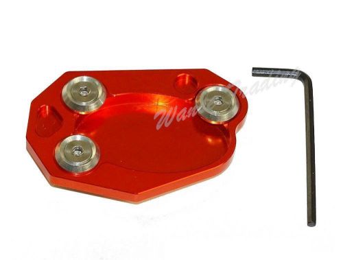 Kickstand side stand pad orange for kawasaki 650r zx6r zx10r z800 z1000/sx er6n