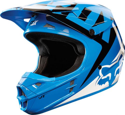 New fox racing v1 race mx dirt bike motocross helmet blue all sizes