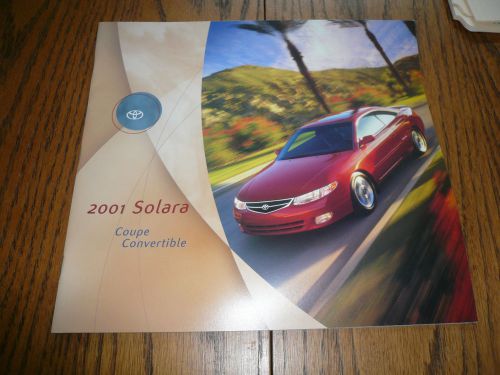 2001 toyota solara coupe convertible sales brochure