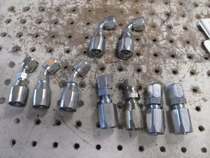 Nascar an-6 power steering fittings x 9 all 4 one money
