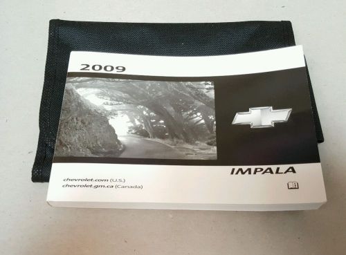 2009 chevrolet impala owners manual and case free shipping
