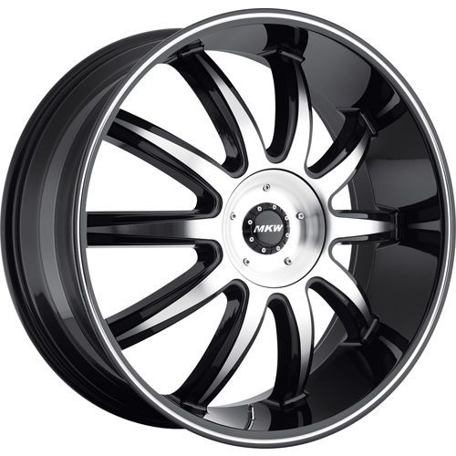 M112-2295002635b 22x9.5 6x135 6x5.5 (6x139.7) wheels rims black +35 offset alloy