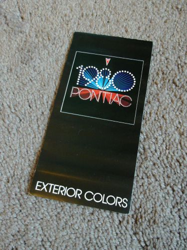 1980 pontiac exterior colors sales brochure firebird trans am grand prix paint