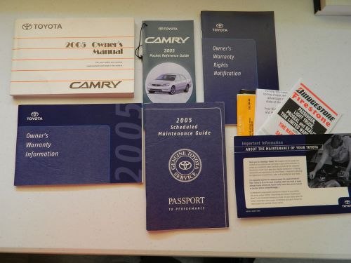 2005 toyota camry owners manual with supplements