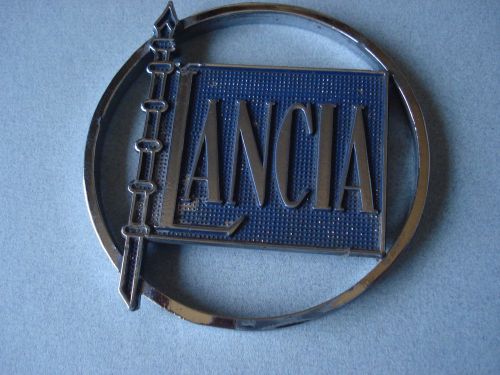 Lancia stratos blue plate metal badge emblem logo original