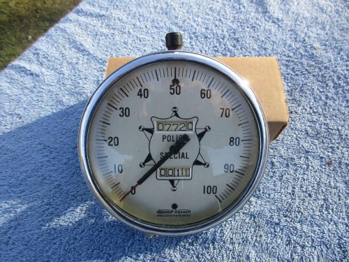 1935 1936 vintage stewart warner 100 mph police special speedometer gauge scta