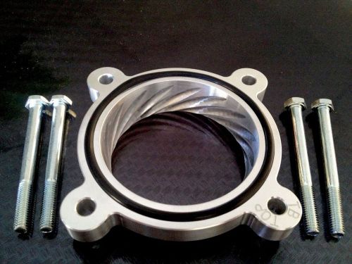 Silver throttle body spacer for 2013 to 2014 scion fr-s