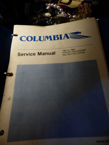 Oem harley davidson golf car service manual pn 99496-80 original not a copy