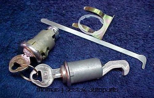 New trunk &amp; glove box locks with keys gm pontiac 1959 1960 59 60