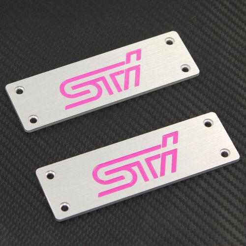 Fit for subaru all models pink sti logo car floor mat carpet emblem badge pedals