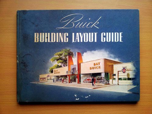 1944 buick building layout guide / rare original book / dealership architecture