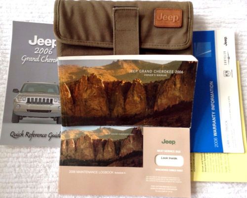 Jeep grand cherokee owner manual 2006 + case &amp; guides