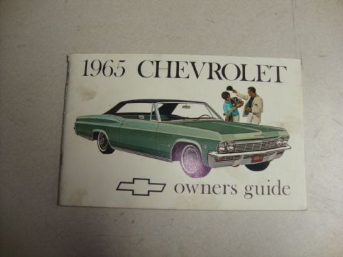 1965 chevrolet  original owners manual / owner&#039;s guide  3rd edition feb.1965