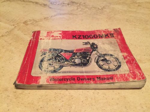 Kawasaki kz1000 mkii original vintage owner&#039;s manual book