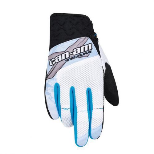 New can-am ladies x-race gloves - medium blue #2864680681
