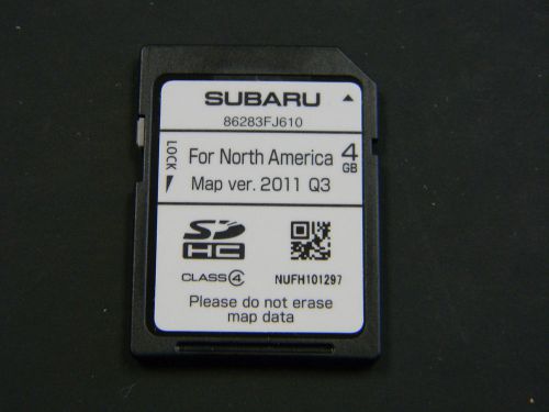 Subaru navigation nav sd card oem genuine 86283fj610 map data