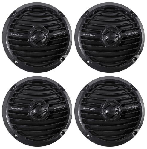 (4) rockford fosgate prime rm1652b 6.5&#034; 300w marine/boat speakers black 4-ohm