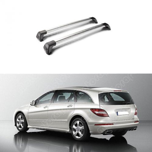 2pcs aluminium alloy roof rack carriers for benz r320 r350 r500 r550 2006-2016