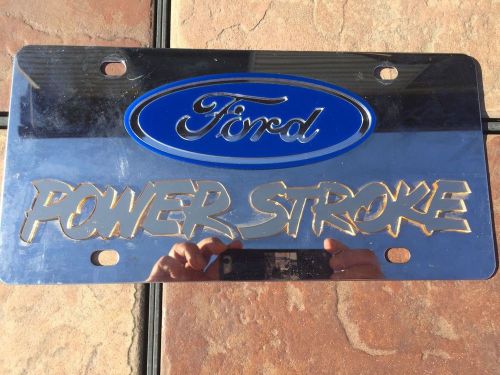 Vanity ford power stroke license plate metal