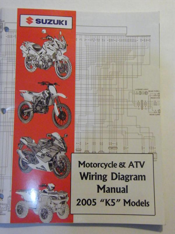  new 2005 suzuki motorcycle & atv wiring diagram k5 models manual