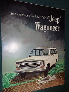 1965 jeep wagoneer 4wd sales brochure original dealership piece