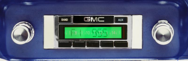 1964 1965 1966 gmc truck usa 230 radio new am/fm mp3 aux imput