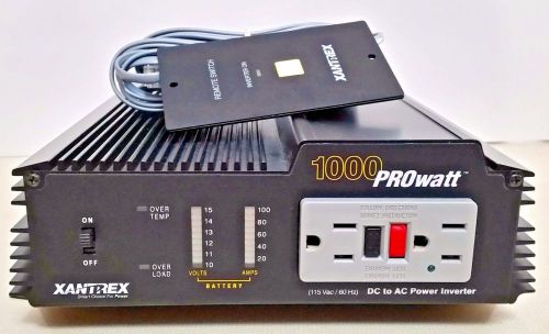 Xantrex 1000 prowatt inverter dc to ac w/remote switch ( 115 vac / 60 hz