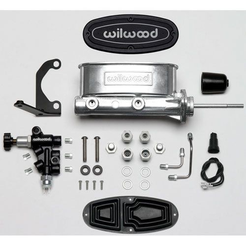 Wilwood 261-13626-p aluminum tandem master cylinder kit ball burnished finish 15