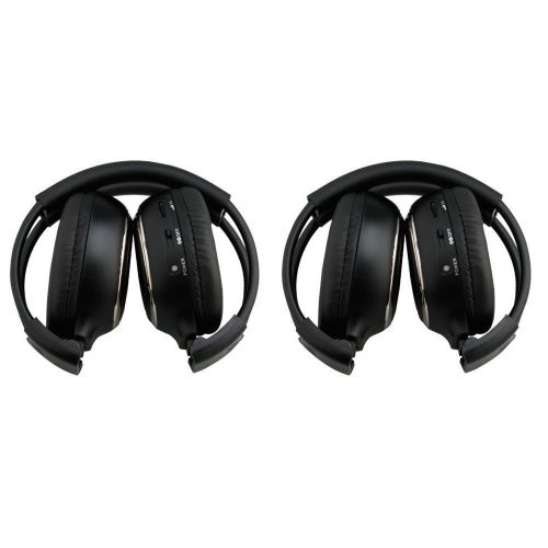 Pair infrared stereo wireless headphone 2pcs headset ir for car dvd player ca6