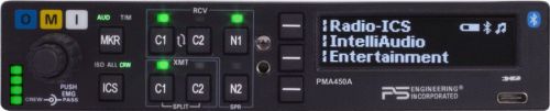 Avionics ps engineering audio panel pma450a with ps streamer