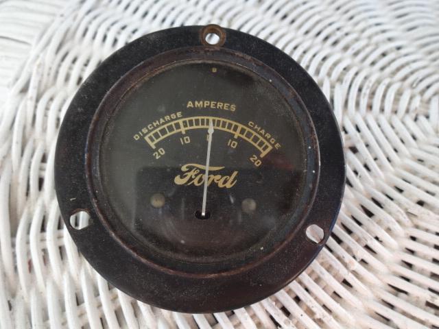 1920s vintage ford model  t  amp amperes gauge hoyt meter not tested