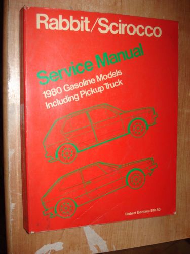 1980 vw rabbit scirocco service manual shop book original volkswagen