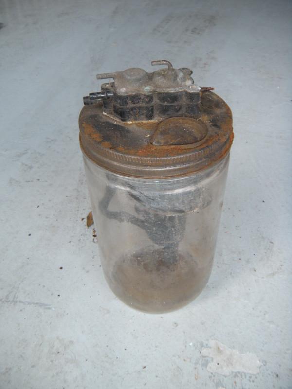 1959 cadillac buick chevrolet windshield fluid jar glass bottle