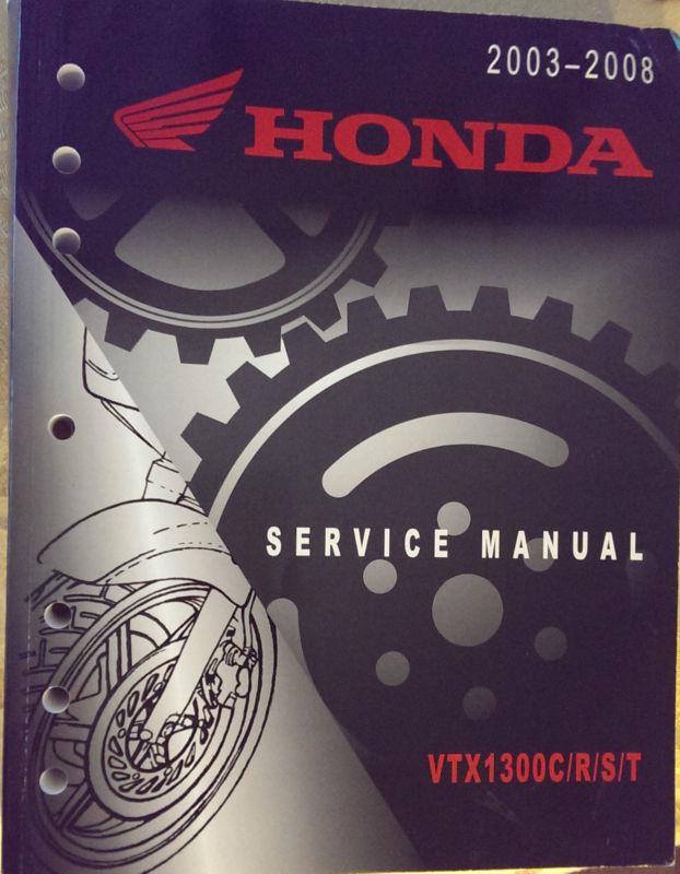 Honda vtx1300 c/r/s/t shop manual 2003 2004 2005 2006 2007 2008 